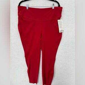 NWT Lululemon Base Pace High-Rise Tight 25" Dark‎ Red Size 18  Legging W5DKHS